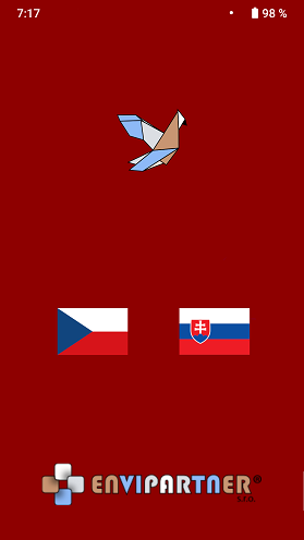 Aplikace je dostupná v Češtině a Slovenštině