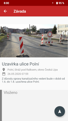 Detail obecního hlášení